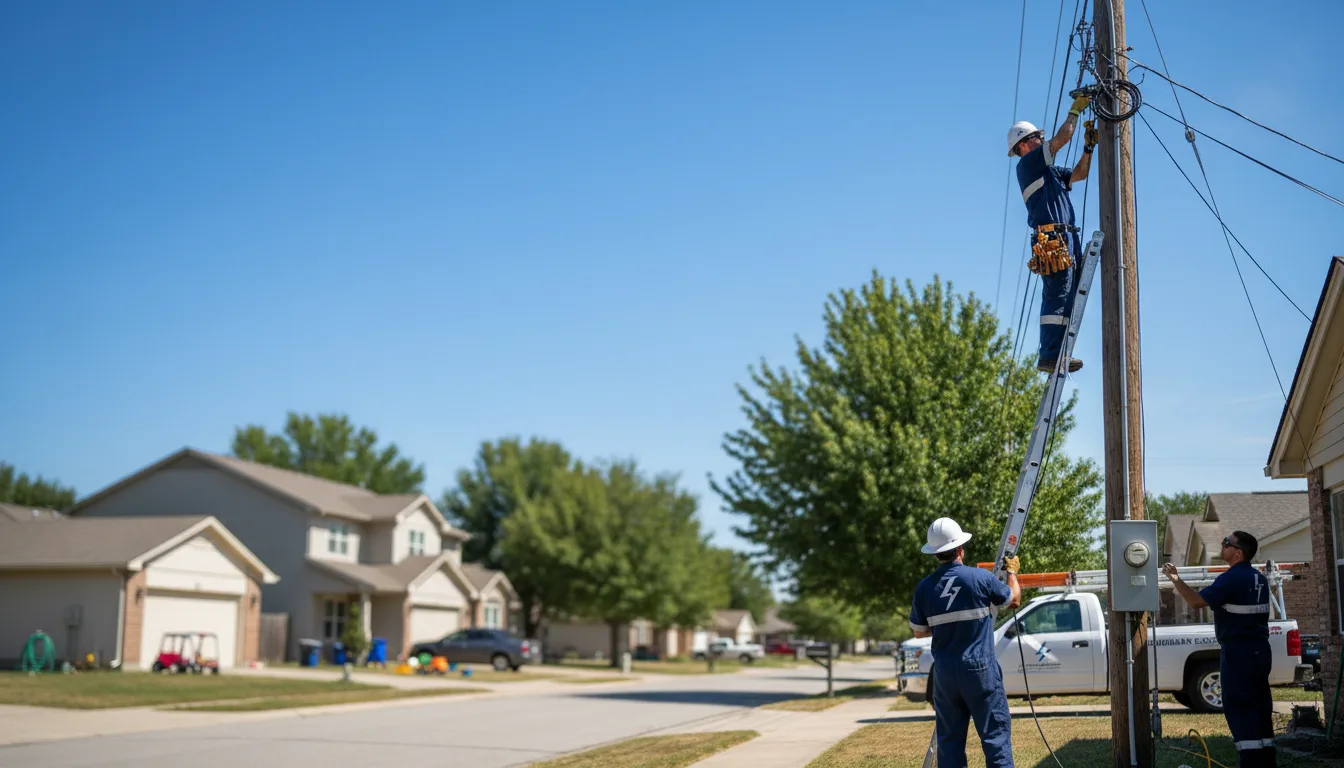 Residential electrician providing installation services in Canadian, OK